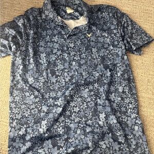 Callaway Blue Floral Men's Polo Shirt